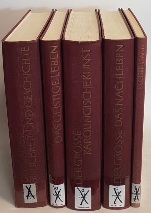 Karl der Grosse: Lebenswerk und Nachleben (5 Bände KOMPLETT) - Bd.I: Persönlichkeit und Geschichte/ Bd.II: Das geistige Leben/ Bd.III: Karolingische Kunst […]