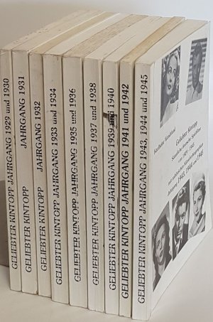 Geliebter Kintopp: Sämtliche deutsche Spielfilme von 1929 - 1945 mit zahlreichen Künstlerbiographien (17 Jahrgänge = 9 Bände KOMPLETT)