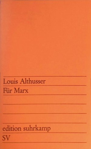 antiquarisches Buch – Louis Althusser – Für Marx. Edition suhrkamp ; 737