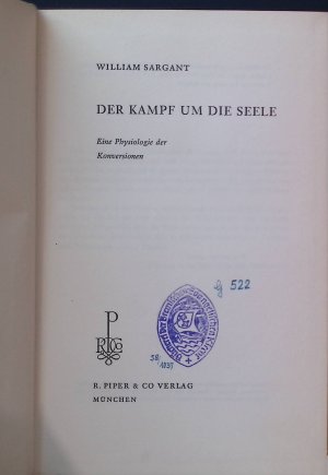 Der Kampf um die Seele : Eine Physiologie d. Konversionen.