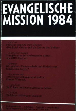 Evangelische Mission 1984.