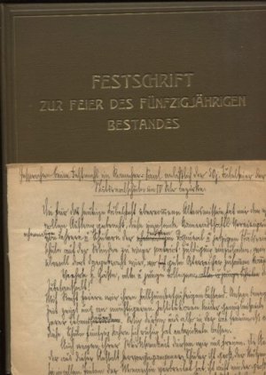 Festschrift zur Erinnerung an die Feier des fünfzigjährigen Bestandes der K. K. Staats - Realschule im IV. Bezirke in Wien. (vormals Wiedner Kommunal- […]