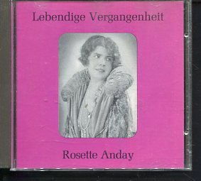 gebrauchter Tonträger – Rosette Anday – Lebendige Vergangenheit. Rosette Anday 1903 - 1977