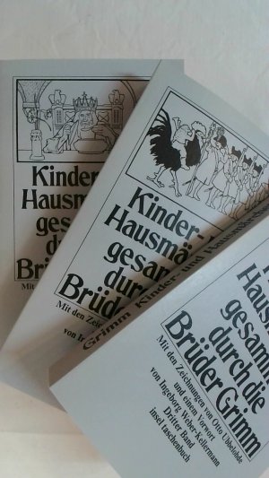 KINDER- UND HAUSMÄRCHEN, GESAMMELT DURCH DIE BRÜDER GRIMM. IN DREI BÄNDEN. INSEL TASCHENBUCH.