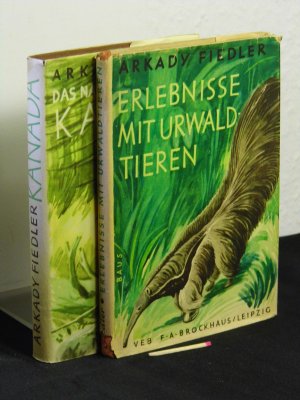 Erlebnisse mit Urwaldtieren + Das nach Harz duftende Kanada (2 Bücher) - mit 23 Illustrationen nach Zeichnungen von Michael Lissmann -