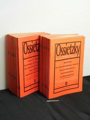 gebrauchtes Buch – Gössner, Rolf sowie Arno Klönne, Otto Köhler, Reinhard Kühnl, Eckart Spoo - – Ossietzky - Zwei-Wochenschrift für Politik / Kultur / Wirtschaft - Heft 0 - 1997 + 1998 Heft 1-25 komplett + 1999 Heft 1-25 komplett (51 Ausgaben) -