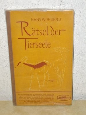 antiquarisches Buch – Hans Wohlbold – Rätsel der Tierseele Hans Wohlbold