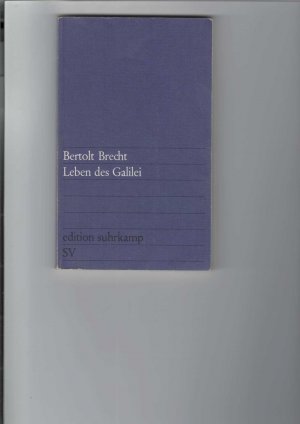 gebrauchtes Buch – Bertolt Brecht – Leben des Galilei. Schauspiel. edition suhrkamp Band 1.