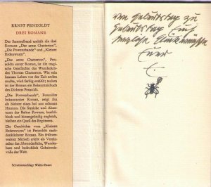 Drei Romane, Der arme Chatterton, Geschichte eines Wunderkindes - Die Powenzbande, Zoologie einer Familie - Kleiner Erdenwurm, Romantische Erzählung