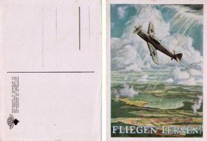 gebrauchtes Buch – Korpsführer des NS-Fliegerkorps  – FLIEGEN LERNEN! Original Ansichtskarte