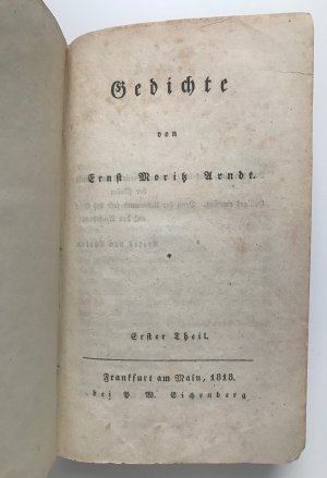 Gedichte von Ernst Moritz Arndt.