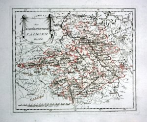 antiquarisches Buch – Reilly, Franz Johann Joseph – Kurfürstentum Sachsen Leipzig Dresden - Reilly Karte map