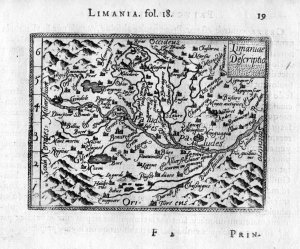 "Limaniae Descriptio" - Limagne Auvergne Puy et Dome France carte map Karte