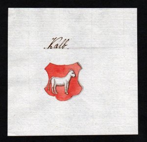 "Kalb" - Kalb Handschrift Manuskript Wappen manuscript coat of arms