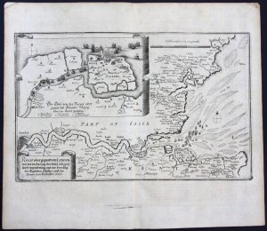 "Rivier oder gegent von London mit der eroberung der Insul Schepey, sambt weg nehmung und ver brenung der Englischen Schiffen, auff der Rivier von Rochester […]