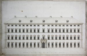 Design of a castle or palais.