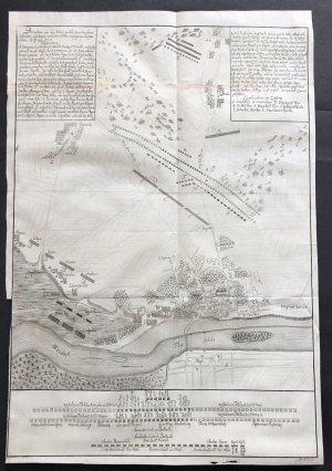 "Delineation von der Action, welche zwischen denen Schweden und Saxen, nebst denen Pohlen vorgegangen bey Warschau, 21/31 Julij 1705" - Warschau Warszawa […]