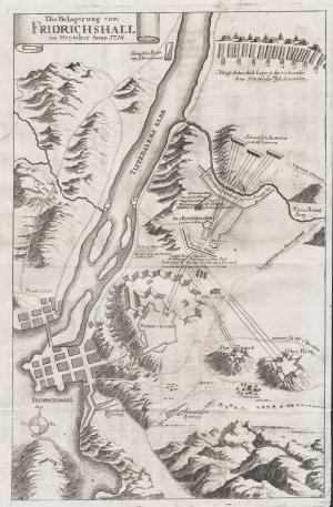 "Die Belagerung von Fridrichshall im December Anno 1718" - Frederikshald Halden Norge Norway Norwegen