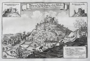 "Belegerung des Schloßes Homburg im Unter Fürstenthum Hessen wie sol. durch He. Gen. Bachtmei Kabenhau. eingenomen A° 1648" - Homberg Efze Burg Schlacht […]