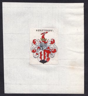 "Kerstdorf" - Kerstdorf Kerstorf Wappen Adel coat of arms heraldry Heraldik