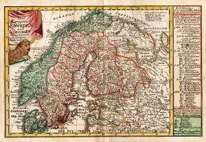 antiquarisches Buch – Schreiber, Johann Georg  – "Das Koenigreich Schweden und Norwegen." - Scandinavia Skandinavien Sweden Norway Finland Sverige Norge Schweden Norwegen Karte map