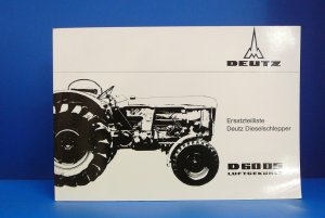 Ersatzteilliste Detz Dieselschlepper D6005 Luftgekühlt F4L812D