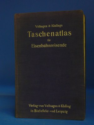 antiquarisches Buch – Dr. Ernst Ambrosius – Taschenatlas für Eisenbahnreisede. Mit erläuterndem Text und einem Ortsverzeichnis