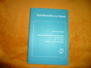 Konzentrationsleistungsmessungen an Schülern vor und nach Musik- und Schulpausen