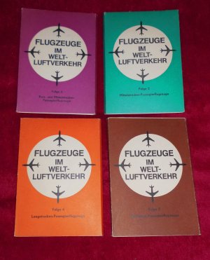 gebrauchtes Buch – Flugzeuge im Welt-Luftverkehr (4 Stück DDR Sammelbilderserien)