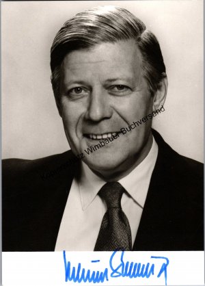 Autogramm Helmut Schmidt Bundeskanzler /// Autogramm Autograph signiert signed signee