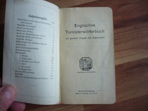 antiquarisches Buch – Tornister-Wörterbuch Englisch ,, Leinen