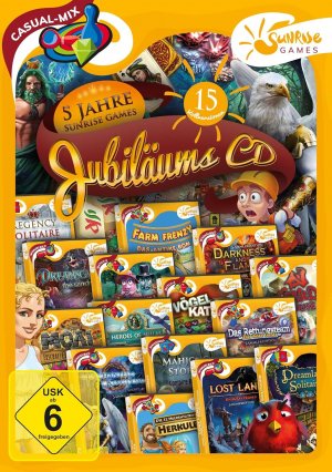 5 Jahre Sunrise Games, Jubiläums CD, mit 15 Vollversionen, wie Farm Frenzy u.a.