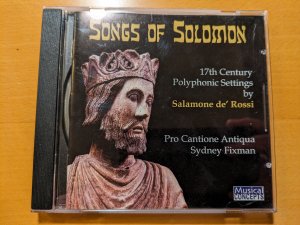 gebrauchter Tonträger – Fixman/Pro Cantione Antiqua – Songs of Solomon