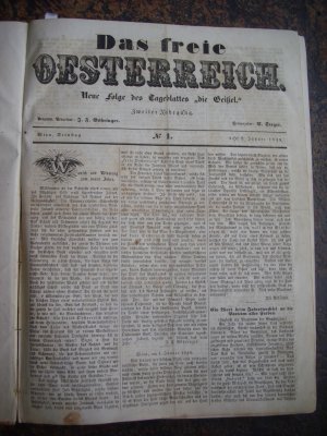 Das freie Oesterreich - Die Geißel - 1849