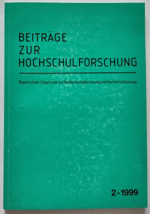 Themenheft Selbständigkeit von Hochschulabsolventen. Beiträge zur Hochschulforschung, Heft 2, 1999.