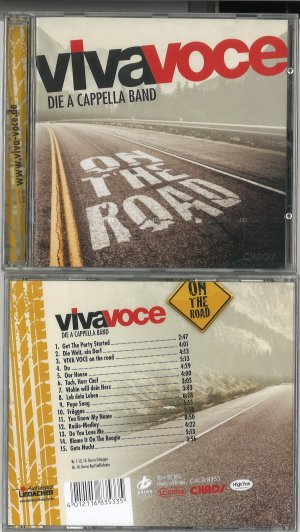 neuer Tonträger – VIVA VOCE die a capella Band – Viva Voce CD On the road