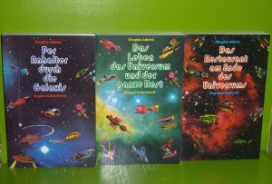 gebrauchtes Buch – Douglas Adams – Per Anhalter durch die Galaxis / Das Leben, das Universum und der ganze Rest / Das Restaurant am Ende des Universums