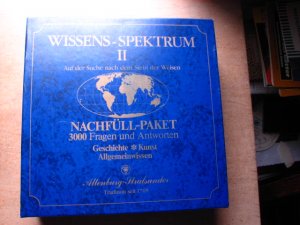 gebrauchtes Spiel – Firma Altenburg Stralsunder – WISSENS-SPEKTRUM II : Auf der Suche nach dem Stein der Weisen - Nachfüllpaket - 3000 Fragen und Antworten : Geschichte - Kunst - Allgemeinwissen