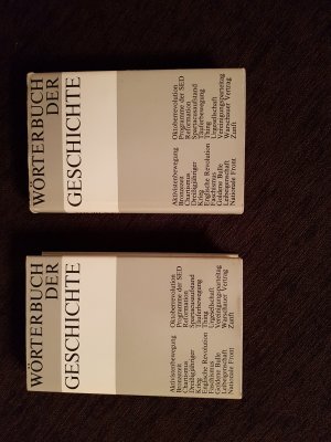 gebrauchtes Buch – Wörterbuch der Geschichte, 2 Bände