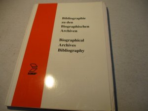 Bibliographie zu den Biographischen Archiven. Biographical archives bibliography.