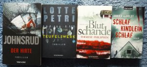 gebrauchtes Buch – 4x TB - Ingar Johnsrud + Lotte Petri + Therese Philipsen + Annika von Holdt – Der Hirte + Teufelswerk + Blutschande + Schlaf, Kindlein, schlaf