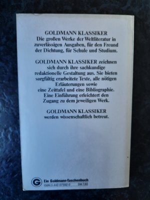 gebrauchtes Buch – Johann W von Goethe – Faust I. Der Tragödie erster Teil.