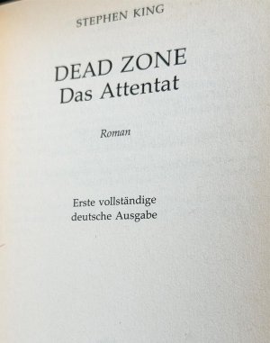 gebrauchtes Buch – Stephen King – Dead Zone - Das Attentat