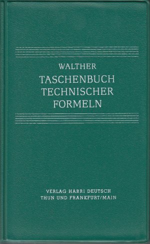 Taschenbuch Technischer Formeln