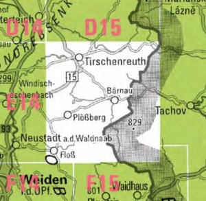 gebrauchtes Buch – Wanderkarte ATK25 - E15 -  Tirschenreuth, Bärnau, Plößberg, Floß, Flossenbürg