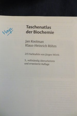 gebrauchtes Buch – Koolman, Jan/Röhm – Taschenatlas der Biochemie