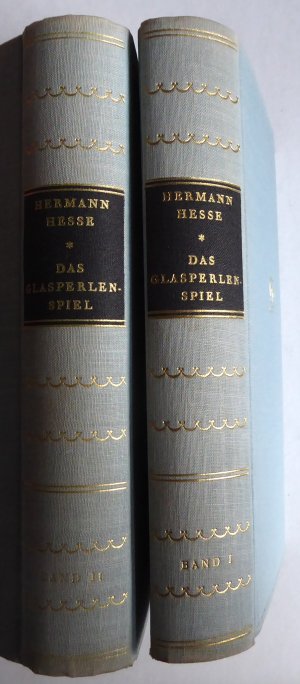 antiquarisches Buch – 1943 - Hesse, Hermann – Das Glasperlenspiel. Versuch einer Lebensbeschreibung des Magister Ludi Josef Knecht samt Knechts hinterlassenen Schriften. 2 Bände, 1. Auflage