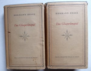 antiquarisches Buch – 1943 - Hesse, Hermann – Das Glasperlenspiel. Versuch einer Lebensbeschreibung des Magister Ludi Josef Knecht samt Knechts hinterlassenen Schriften. 2 Bände, 1. Auflage