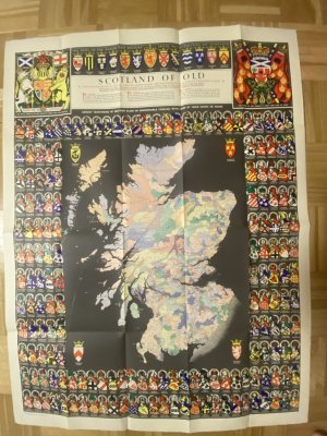 CLAN MAP - SCOTLAND OF OLD