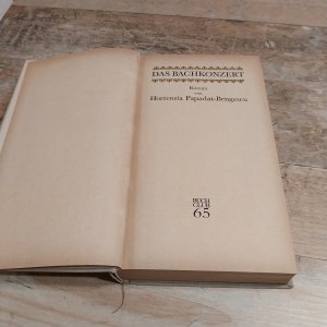 antiquarisches Buch – Hortensia Papadat-Bengescu – Das Bachkonzert